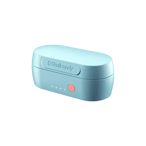 Skullcandy Sesh Evo in-Ear Wireless Earbuds, 24 Hr Battery, Microphone, Works with iPhone Android and Bluetooth Devices - Bleached Blue - color: Bleached Blue