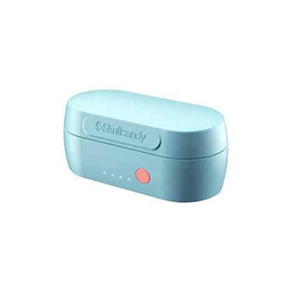 Skullcandy Sesh Evo in-Ear Wireless Earbuds, 24 Hr Battery, Microphone, Works with iPhone Android and Bluetooth Devices - Bleached Blue - color: Bleached Blue