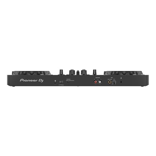 Pioneer DDJ-FLX4 DJ Controller with DM-40D Monitors and Gator Studio Monitor Isolation Pads — DJ and Production Mode DSP, RCA Direct, rekordbox and Serato, Acoustic Decoupling