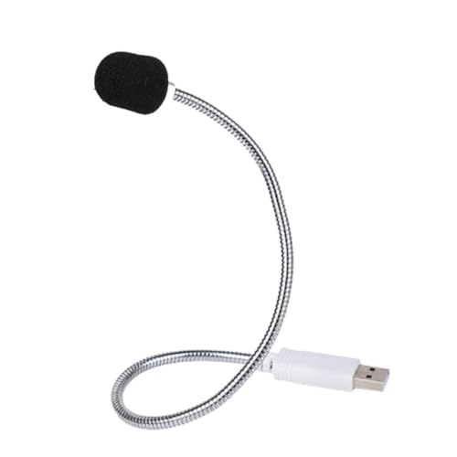 LABRIMP Portable USB Recording Microphone for Laptop and Desktop with Compact Aluminum Alloy Design, Sponge Cover, for Gaming and Home Use, High Sensitivity Plug-and-Play Mic for Streaming