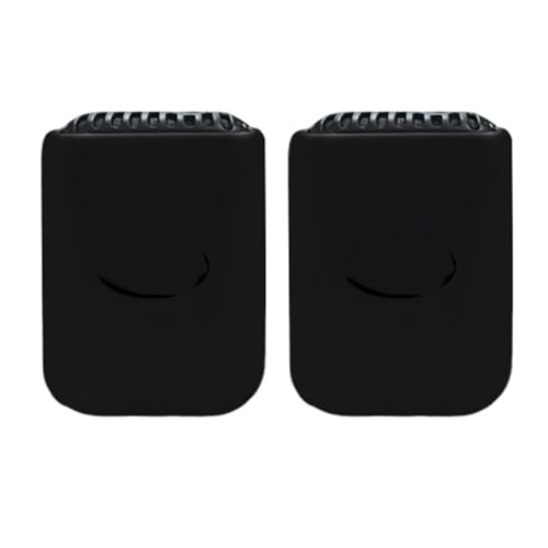Mic 2 Transmitter 2 Pcs Silicone Case for DJI Mic 2 Transmitter Wireless Microphone Shockproof Scratch-proof Anti-collision Protector Flexible Cover Accessories(Black) - color: Black