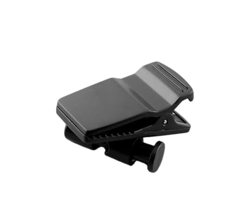 Aviation Headset Cable Clip, Clothing Wire Holder for Pilots, Black Plastic