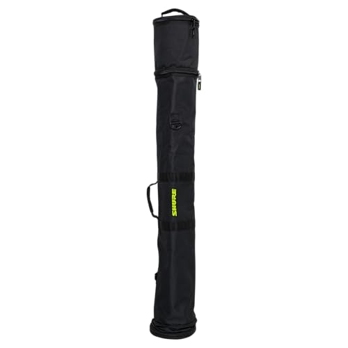 Shure by Gator Padded Microphone Stand Bag that Holds 3 Stands, 5 Mics, & Cables; (SH-STANDBAG) - style: Holds 5 Mics + 3 Stands