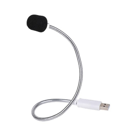 Toddmomy USB Computer Microphone with Portable Compact Design, Aluminum Alloy Body, and Sponge Cover for Voice Chat and Live-Streaming Compatible with Laptop and Desktop