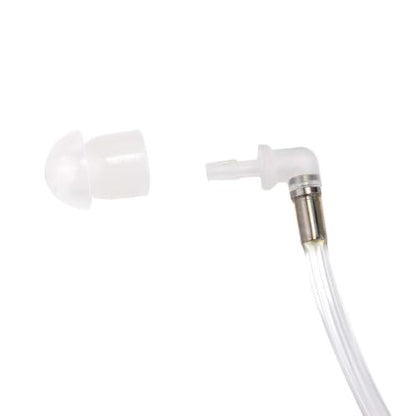 2-Wire Acoustic Tube Earpiece/Headset with PTT and Mic Surveillance Kit for Motorola Walkie Talkie CP200 CLS1110 CLS1413 CLS1450 Radio - color: Black - 1 Pack