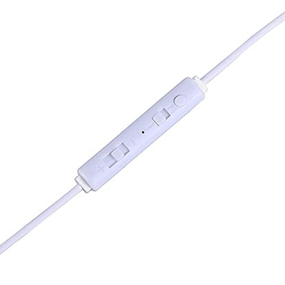 One Ear Headphone with Mic, Single in Ear Earbud Wired 3.5mm with Volume Control, FBI Agent Bodyguards Hollow Air Tube Mono Earphone