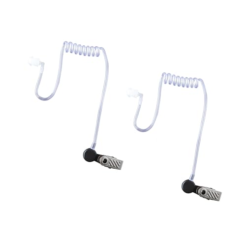 Replacement Acoustic Tube for Two Way Radio Earpiece Coil or Surveillance Kit Headset 2 Pack