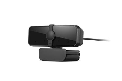 Lenovo HD 1080p Webcam (300 FHD)- Black w/ 95° Wide Angle, 360° Rotation Pan & Tilt, Dual Microphones, Privacy Shutter - color: Black, style: 300 FHD