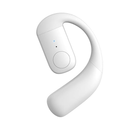 Single Bluetooth One Ear Earbud Open Ear Bud Air Conduction Earbud Earless Out of Ear Headphones Bluetooth Wireless Earpiece with Earhook OWS Open Ear Bud Wireless Ear Hanging Bluetooth Headset - color: White