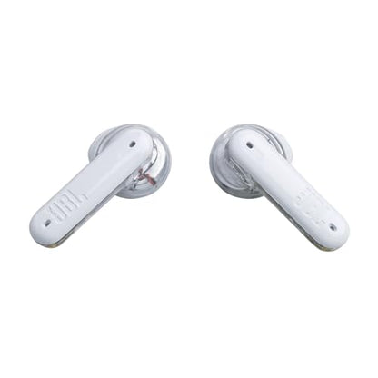 JBL Tune Flex True Wireless with Active Noise Cancelling in-Ear Earbuds - Ghost Edition White (Renewed)
