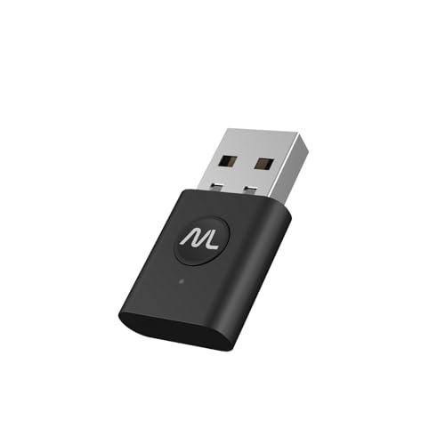 MoerLink Bluetooth 5.3 Auracast Audio Transmitter – USB Plug-and-Play Adapter for TV, PC, Speakers, and Auracast-Compatible Hearing Aids – Low Latency, Multi-Device Broadcast, LE Audio Support