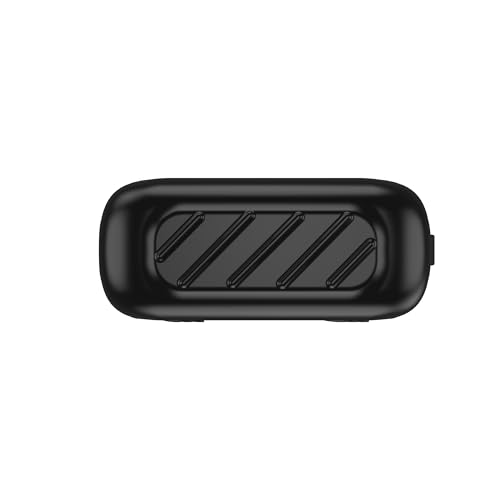 Silicone Case for JBL GO4 Portable Bluetooth Speaker, Soft Drop-Proof Protective Cover Scratch-Resistant Carrying Case with Carabiner (Black) - color: Black