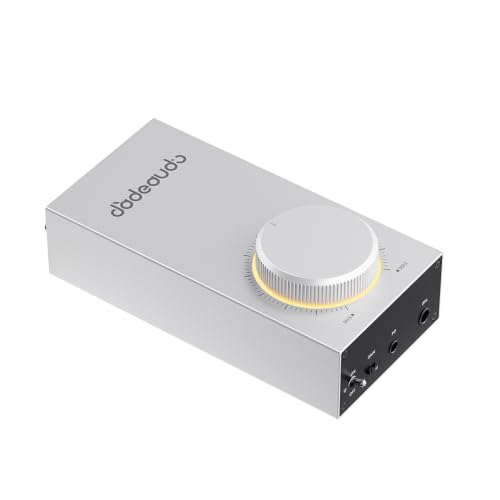 FIIO JadeAudio GIGAS 1 Desktop Headphone Amplifier, 4600mW High-Power Balanced Output, Class AB Discrete Circuit, 4.4mm & 3.5mm Amp for Planar & High-Impedance Headphones (Silver) - color: Silver