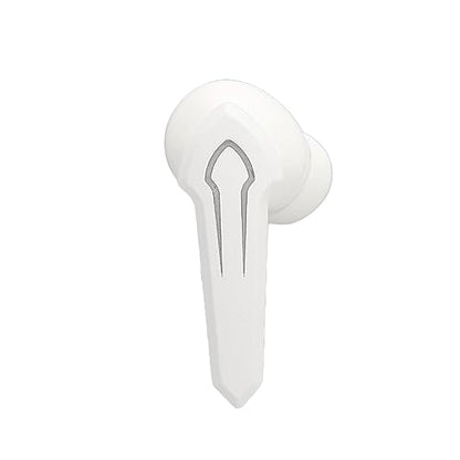Keenso Low Latency Gaming Earbuds with Mic Wireless Headphones, Rich Bass, 5.2 Technology for Gaming Enthusiasts, ABS Material (White) - color: White