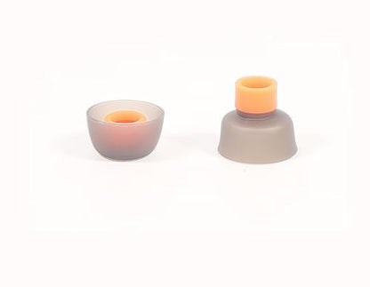 Replacement Earbuds Tips Silicone Ear Tips for J-BL Tune 230NC TWS/Live Pro+/Tune 125TWS /Tune 130NC TWS Free X Fit in Case, Buds Tips,3 Pairs S/M/L 3 Size-Black Orange