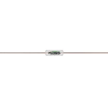 Koss CL/5i Clear Retro 90s Style On-Ear Headphones, Microphone Wired Plug | Transparent Design, In-Line Microphone and Remote, 3.5mm Jack