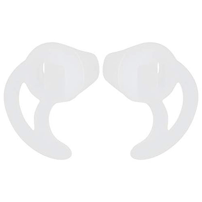1 Pair Replacement Ear Tips, Secure Fit Silicone Fin Hooks for Acoustic Tube Earpiece & Coil Tube Kits, Sweatproof for Security Work & Sports