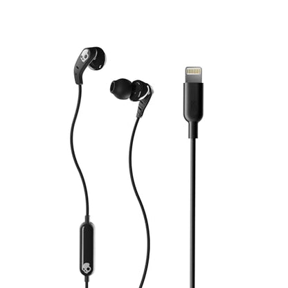 Skullcandy Set Lightning in-Ear Wired Earbuds, Microphone, Works with iPhone - True Black