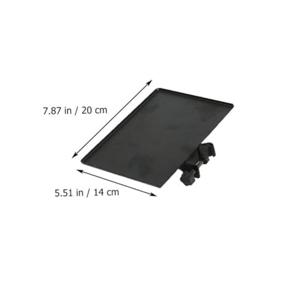 Sound Card Tray Speaker Table Clamp-on Rack Tray Phone Tripod with Microphone Guitar Pick Speaker Mount Kickstand for Cell Phone Shelf for Speaker Stand Drum Machine Desktop Metal