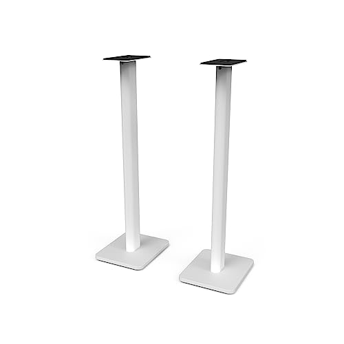Kanto REN Blue Bluetooth Powered Bookshelf Speakers - Matte Blue Pair SP32PLW 32" Fixed-Height Stands for Bookshelf Speakers - White Pair (2024) - size: RENBLUE, style: SP32PLW