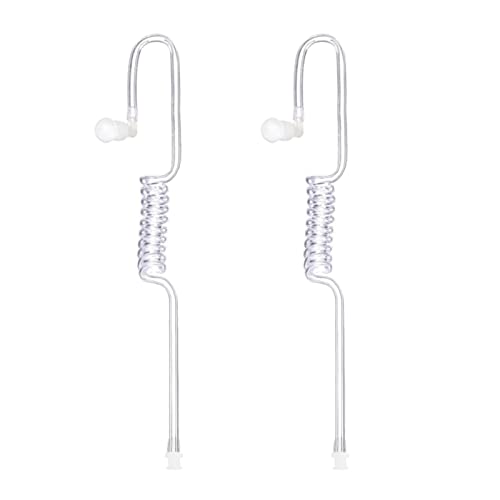 Acoustic Earpiece Tube Police FBI Surveillance Kit for Law Enforcement,Fake Security Ear Piece Surveillance Earpiece Tube - color: 2 packs