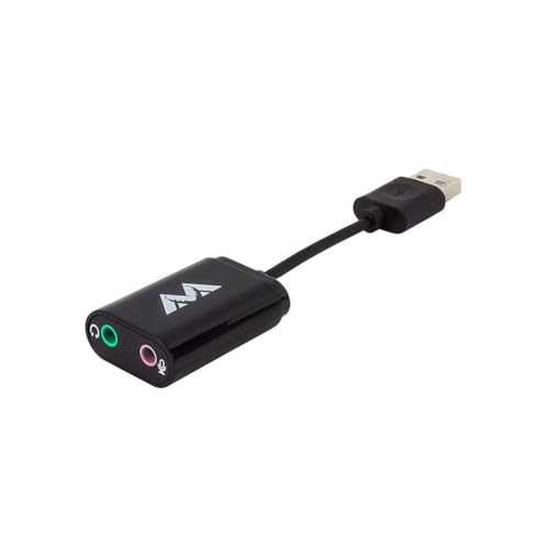 Antlion Audio Mic + Headphone External 3.5mm to USB-A External Sound Card