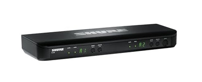 Shure BLX188/CVL Dual Wireless Lavalier System - H9 Band | 14-hour battery and 300 ft UHF range with two lavalier mics and dual-channel receiver for multi-presenter events - style: H9: 512-542 MHz