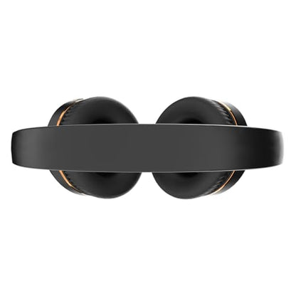 H7 Foldable Over-the-Ear Wireless Bluetooth Headphones, Black | 30H Playingtime,HiFi surround sound and 1.5m Audio Cable,Soft Lightweight Headset With Mic,for Android and iOS,Gift,Study - color: Black