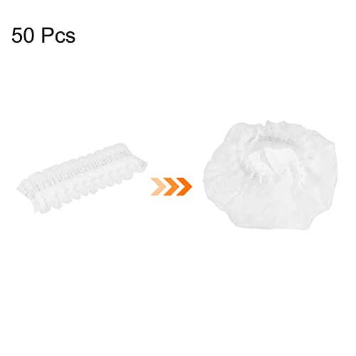 MECCANIXITY Disposable Microphone Cover Mic Windscreen Covers Non-Woven White for Handheld Microphone, Pack of 50