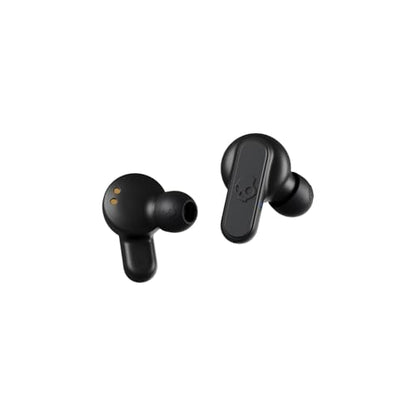 Skullcandy Dime 2 Wireless Earbuds,Bluetooth Headphones,Noise Isolating Fit,Up to 12 Hours Battery,Microphone for iPhone Android,Easy Carry with Integrated Lanyard - True Black,(Pack of 2) - color: True Black, size: One (Pack of 2)