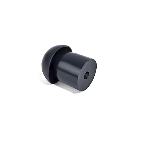 Replacement Mushroom Ear Tips for Two Way Radio Walkie Talkie Acoustic Coil Tube Earpiece Surveillance Headset (White and Black, 10 Pcs) - color: Mix