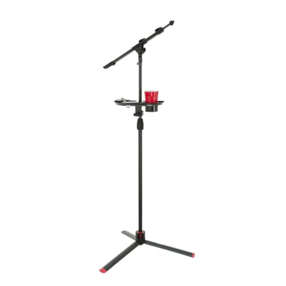 Gator Frameworks Microphone Stand Accessory Tray with Drink Holder and Guitar Pick Tab, 12" x 7" (GFW-MIC-ACCTRAY) (Pack of 6) - size: 12" x 7" Standard Tray - 6 Pack, style: Standard Tray