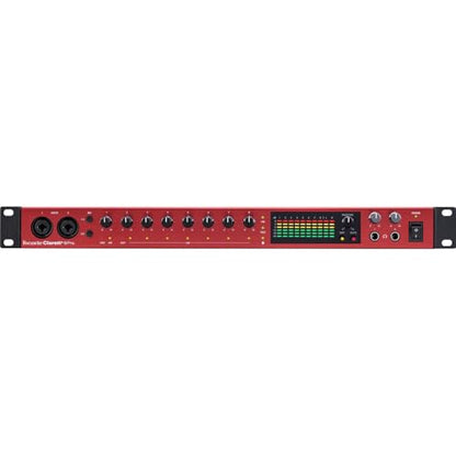 Focusrite Clarett+ 8Pre Rackmount 18x20 USB-C Audio/MIDI Interface Bundle with Kellards MID-P10T Pro MIDI to MIDI Cable 10 Feet (2 Pack), Kellards XLR-P20T Pro 20 ft XLR Microphone Cable (2 Pack)