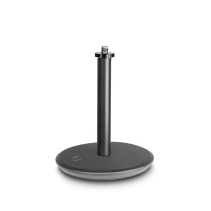 Gravity Microphone Stand MS T 01 B Tabletop Microphone Stand with Round Base for Desktop Recording and Podcasting, black