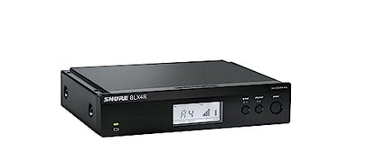 Shure BLX4R Rack-Mount Wireless Receiver H10 Band (542–572 MHz) – BLX Series Single-Channel Receiver with QuickScan, XLR & 1/4" Outputs, LCD Display, Up to 300 ft Range - style: Rack Mount