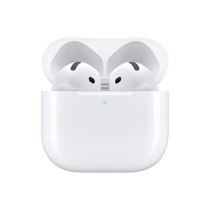 Apple AirPods 4 Wireless Earbuds, Bluetooth Headphones, Personalized Spatial Audio, Sweat and Water Resistant, USB-C Charging Case, H2 Chip, Up to 30 Hours of Battery Life, Effortless Setup for iPhone - style: Without Active Noise Cancellation