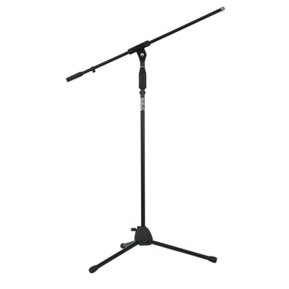 Gator Frameworks Rok-It Series Standard Fixed Boom Arm Microphone Stand with Height Adjustable Tripod Base, 40" to 67" (RI-MICTP-FBM)