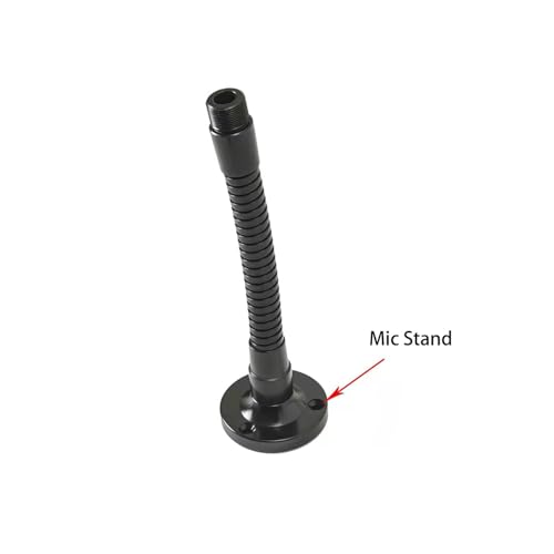 Gooseneck Table Microphone Mount - 5/8 Male, Black, 1Pack - color: Black, size: Microphone Stand