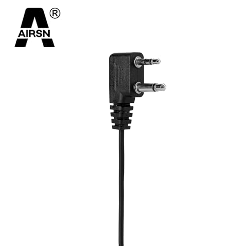 A Earpiece Headset with PTT/VOX for Midland GXT1000VP4 GXT1050VP4 LXT500VP3 Walkie Talkies/Two Way Radio Transparent Acoustic Tube (Pack of 2)