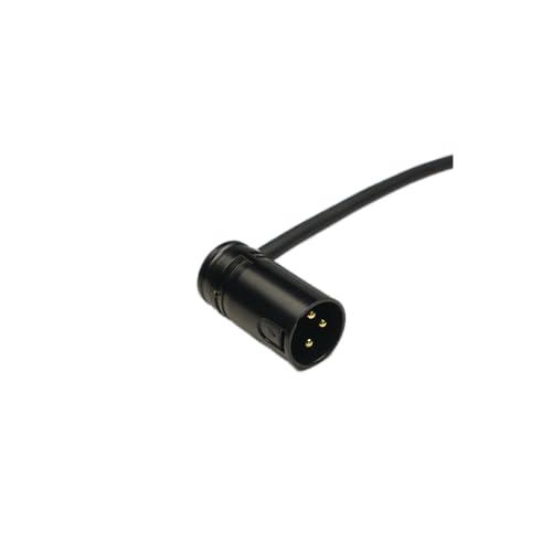 1.3FT XLR Male to XLR Female Mic Cable - Adjustable Angle, Low Profile, 3 Pin Balanced Shielded Mic Cord