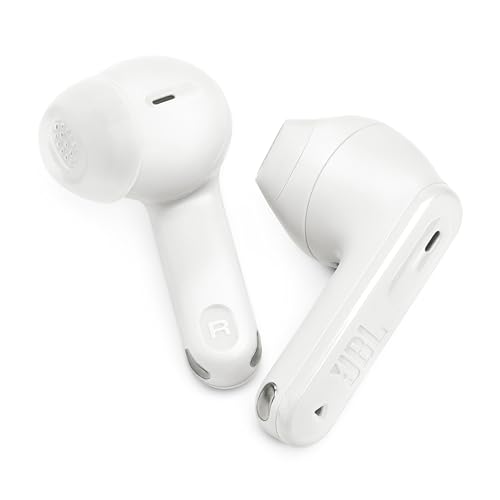 JBL Tune Flex 2 - True Wireless Noise Cancelling Earbuds Spatial Sound and Smart Ambient Technology, 6 mics for Perfect Calls, up to 48Hrs of Playback, IP54 Dust & Water Resistant (White) (Renewed) - color: White
