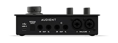 Audient iD14 MkII 10-In 6-Out Audio Interface Bundle with 2 Instrument Cables, 2 XLR Cables, and Austin Bazaar Polishing Cloth