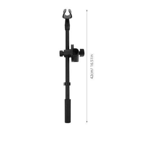 Toddmomy Adjustable Metal Mic Rotating Boom Arm 350mm with Hole Clamp, Universal Desk Microphone Boom Arm Accessory for Podcasting and Recording
