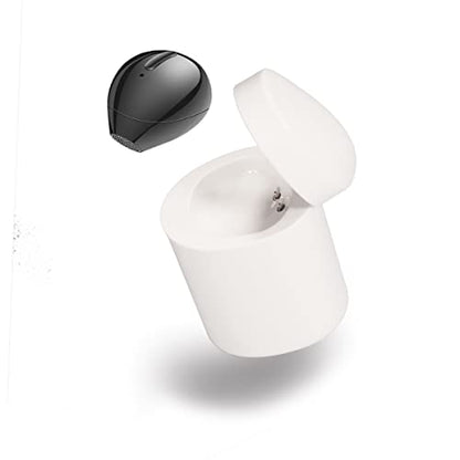 Mini Bluetooth Earpiece Wireless, Single Bluetooth Earbuds with Charging Case 6 Hrs Playtime, Headset Hands-Free with Microphone for iOS Android Smart Phones Voice Calls PC (Single-Black) - color: Single-Black