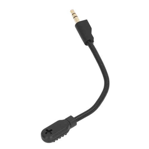 Yunseity Replacement Game Mic for G Pro/G Pro X, 3.5mm JackDetachable Microphone Boom with Foam Cover, Computer PC Gaming Headsets Noise Cancelling Replacement Mic