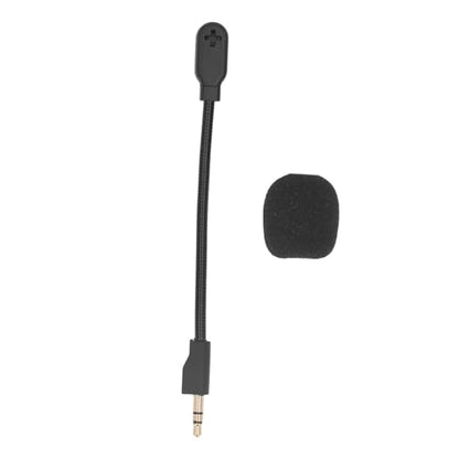 Yunseity Replacement Game Mic for G Pro/G Pro X, 3.5mm JackDetachable Microphone Boom with Foam Cover, Computer PC Gaming Headsets Noise Cancelling Replacement Mic