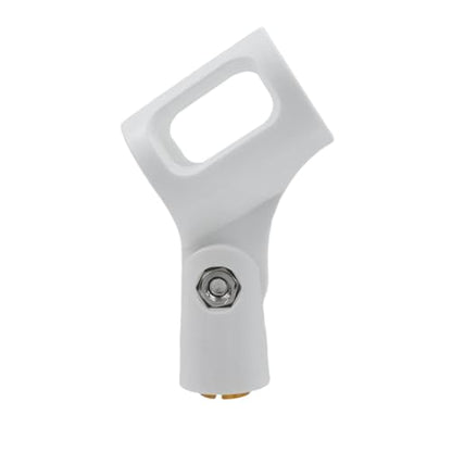 4 Pcs Microphone Clips, Knob Adjustable 180 Degrees Mic Clip Holder - style: White, Square Microphone Clip