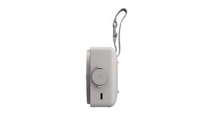 LG xboom Mini by will.i.am Portable Outdoor Bluetooth Speaker, up to 10 Hours, IP67 Dust and Water Resistant, Adjustable Hanging Strap, Warm Grey