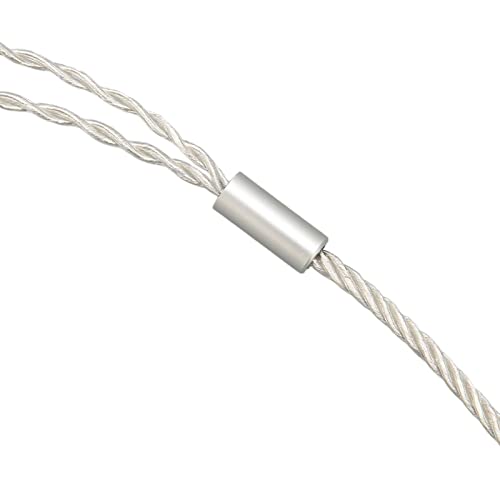 Replacement Earphone Cable, Silver Plated Copper HiFi 4 Core MMCX to 3.5mm Sound Jack, Upgrade Headphone Wire with Noise Reduction for SE215 SE315 SE425 SE535 SE846,