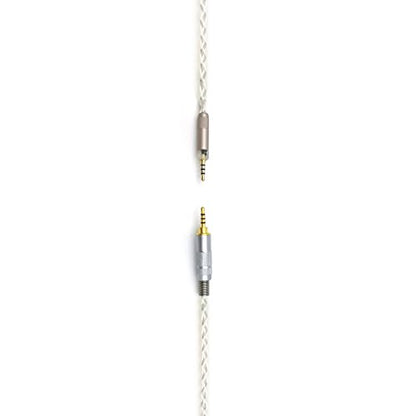 NewFantasia Replacement Audio Cable with 2.5mm TRRS Balanced Male Compatible with Sennheiser HD598, HD598 SE, HD599, HD560s, HD579 Headphones 6N OCC Copper Silver Plated Cord
